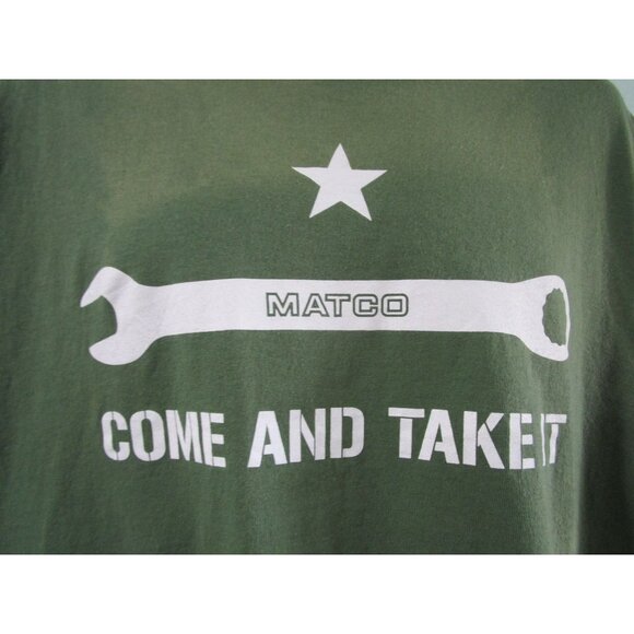 Matco Tools Come And Take It T Shirt Faded Spots GUC Gildan Ultra Cotton 2XL - Picture 2 of 14